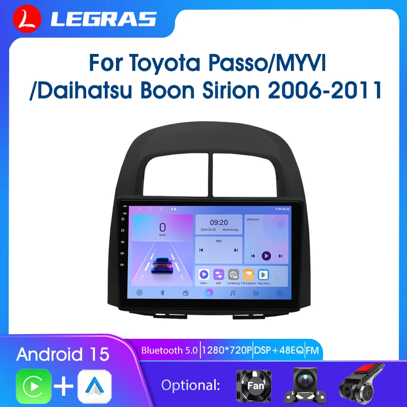

Carplay Android Auto Car Radio For Toyota Passo Daihatsu Boon Sirion Subaru Justy Perodua Myvi Car Intelligent Systems FM GPS BT