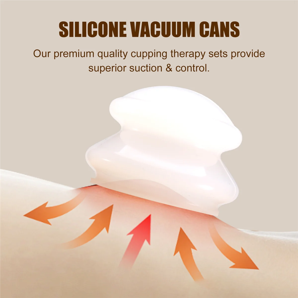 White Vacuum Cans Massage Silicone Cupping Moisture Absorber Ventouse Anti Cellulite Physical Therapy Health Care Device 4 Pcs