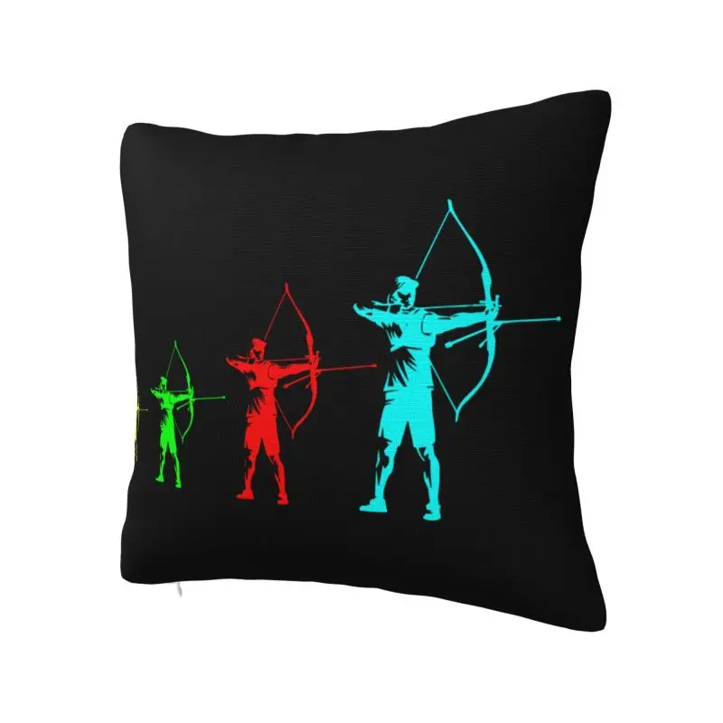 Modern Archery Sport Sofa Cushion Cover Velvet Archer Bow Hunting Lover Throw Pillow Case Home Decorative