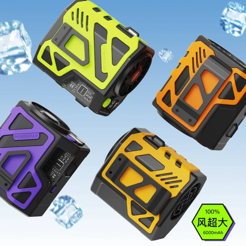 

Korean Mini Neck Fan Portable Small Fan Outdoor Lazy USB Charging Mute Digital Display Style Waist Fan