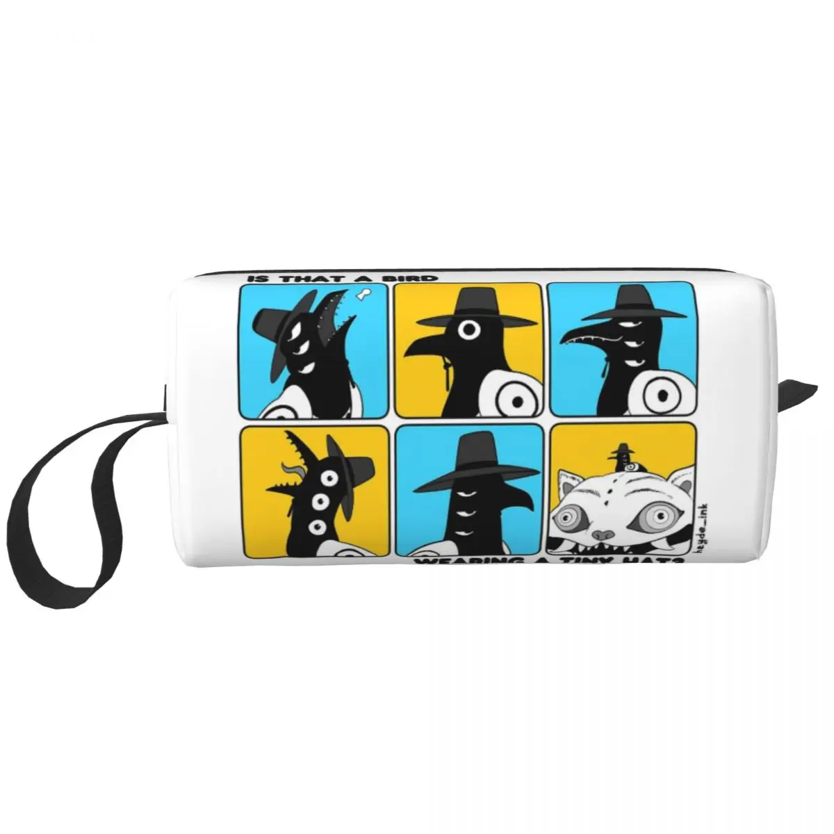 

Это птица в крошечной шляпе, косметичка, большая косметичка для мужчин и женщин, Kpop, охотники на демонов, сумки для туалетных принадлежностей, аксессуары, органайзер
