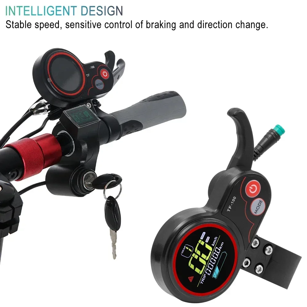 Electric Scooter TF‑100 Instrument Display Panel With USB Charging 5/6 Pin Communication Speedometer For KUGOO M4 Kickscooter