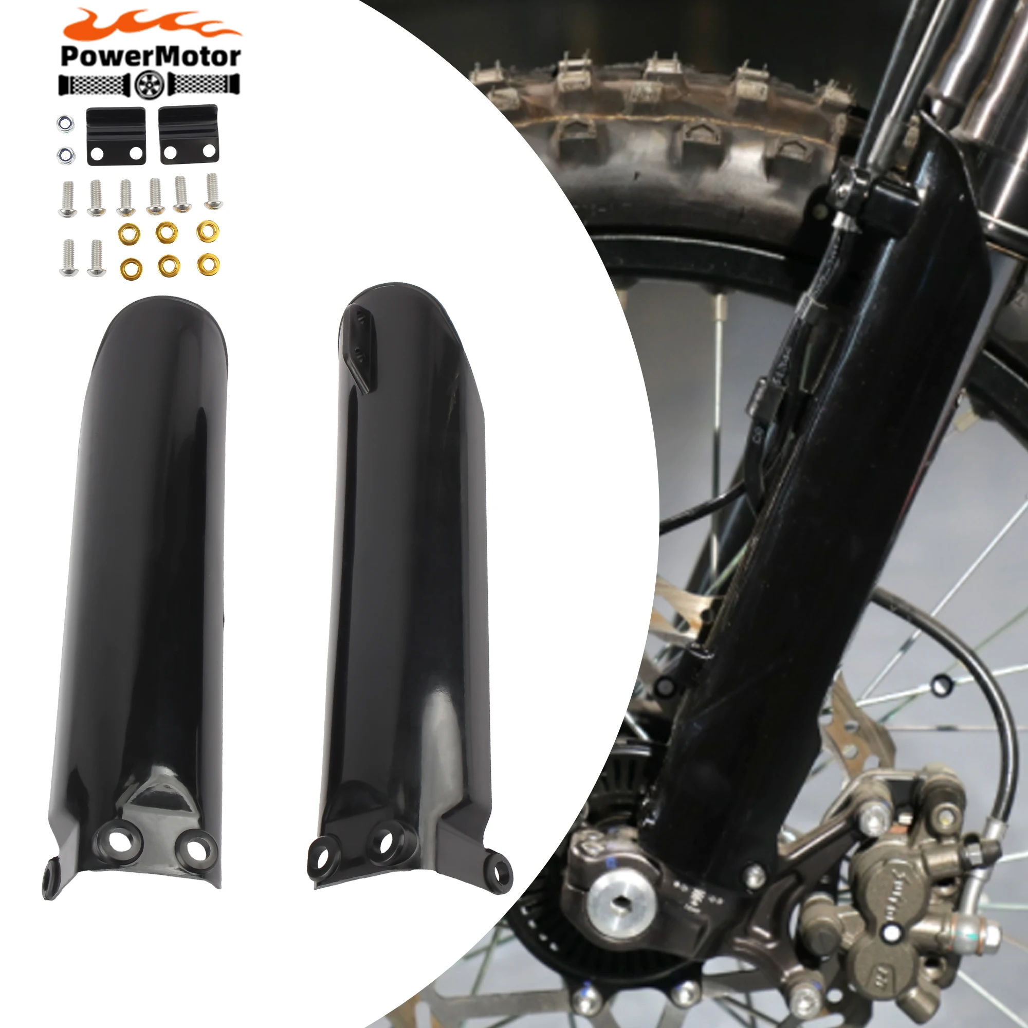 

For KAYO Chinese Motocross Front Fork Protector Covers Fork Guards 110cc To 160cc Foe CRF50 CRF70 KLX110 BSE DirtBike Enduro