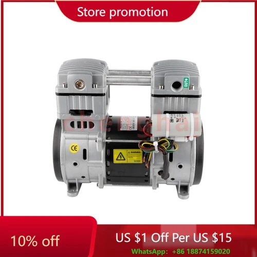 

13.2m³/h Silent Vacuum Suction Pump Oilless Piston Vacuum Pump Mini Small Pump Vacuum for Sealing Package Machine Made in China