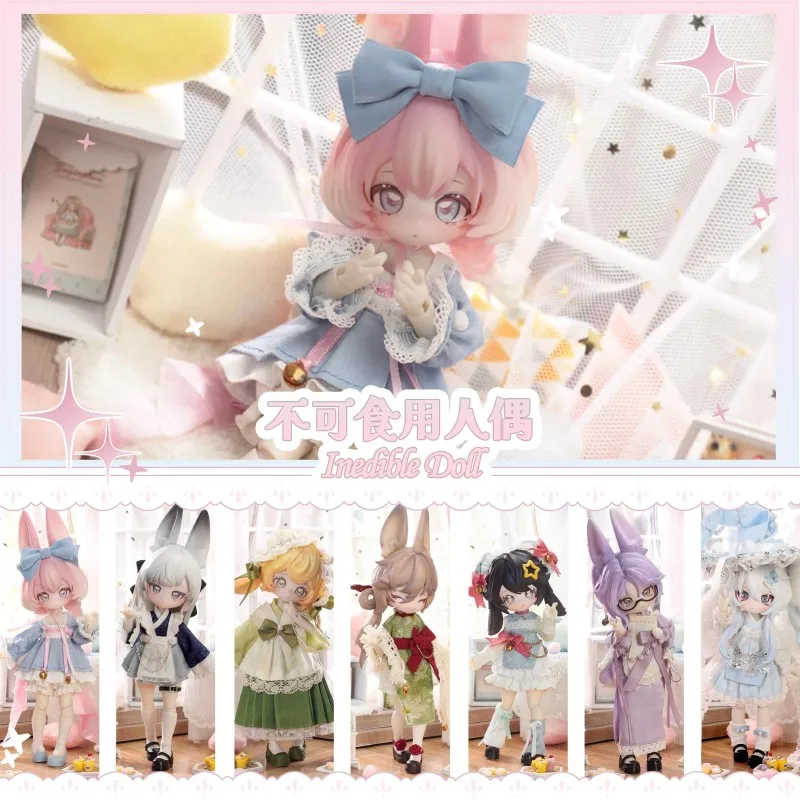 

Inedible Doll ob12 BJD Moon Time Bunny Series Blind Box Jump Lunar Time Bunny Baby Mystery Box Guess Bag Surprise Toy Girl Gifts