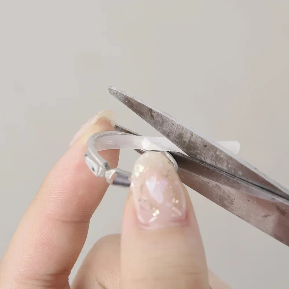 Adjust Rings Size Silicone Transparent Sticker For Loose Ring Adjustment Invisible Finger Ring Size Resizer Reducer Jewelry Tool