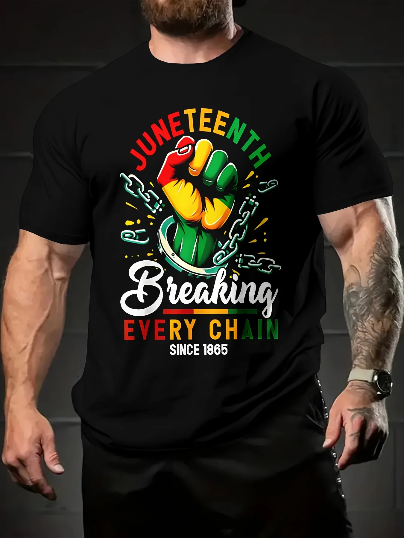 

Men'S Vibrant Disco Ball Print T-Shirt - Soft, Stylish Club Wear with Multicolored Stripes and Neon Lights Design,
