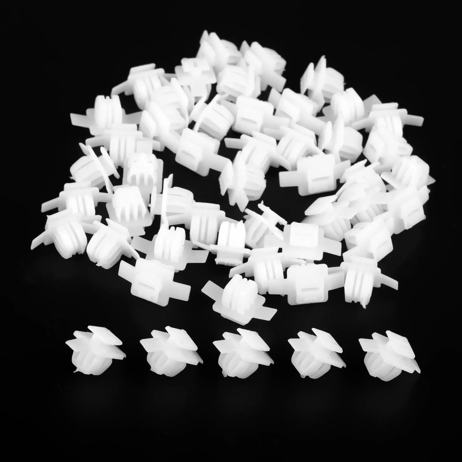 50pcs Wheel Arch Trim Clips Fender Flares Mud Flaps Splash Guard Fastener Retaining Rivets For HONDA 91513-SMG-E11 91513-SMG-E01