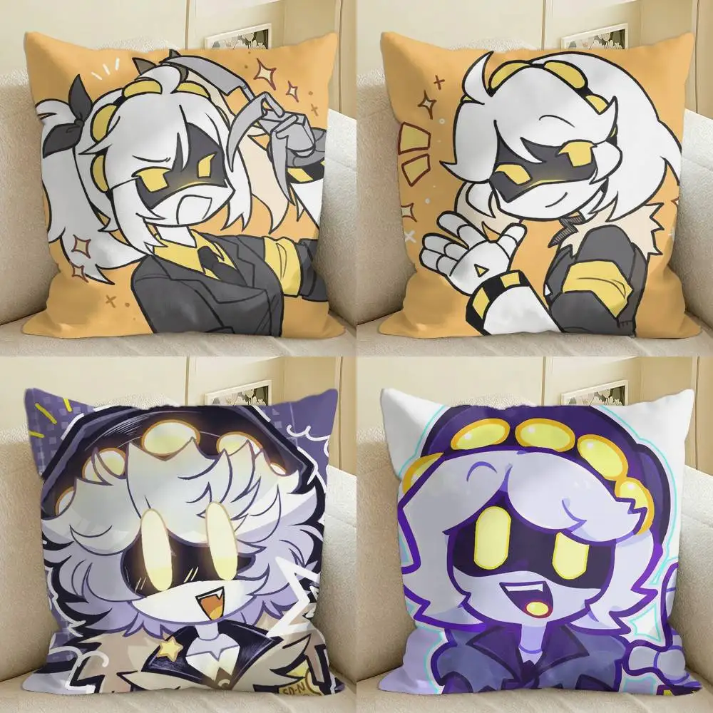 

N S-Serial Designation M-Murder Drones Square Sofa Pillow Cover Solid Color Living Room Home Decor Cushion Case
