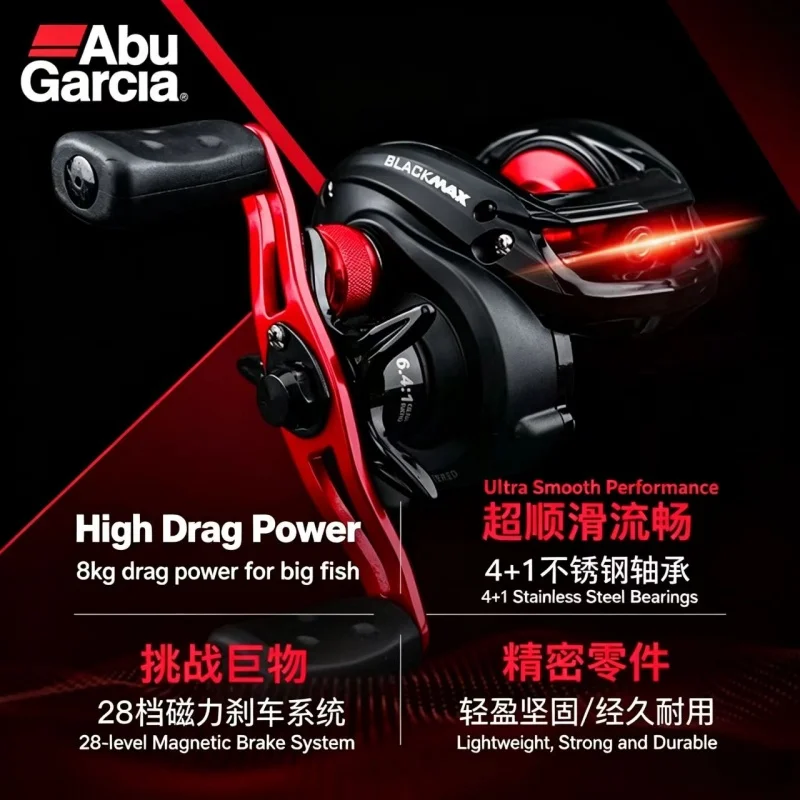 ABU GARCIA X3 Metall-Mikrotropfenrolle für Straßenangeln, Blackout, Weitwurf-Angelrolle, Anti-Explosions-Schnur, BMax Angelrolle – Detail 7
