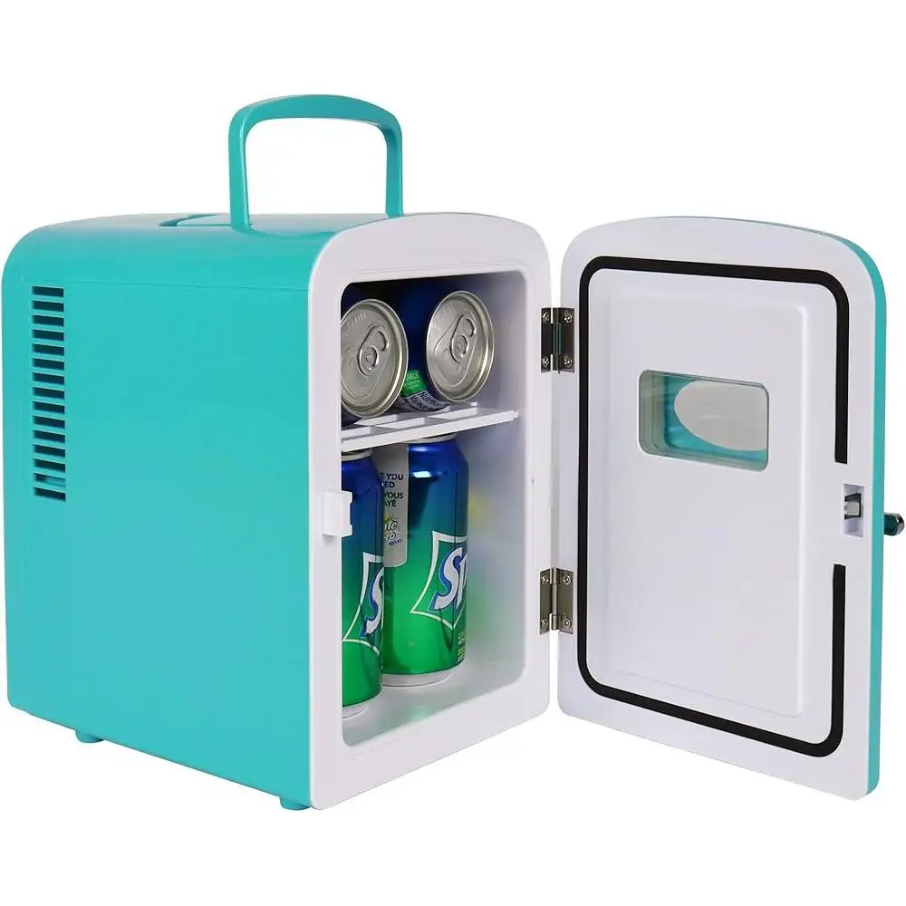 Travel Mini Refrigerator 4L Iceless Cooling Portable Fridge Cosmetics Skincare Beverages Snacks Office Dorm Bedroom