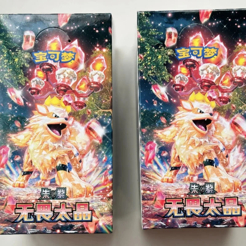 В наличии оригинальный Vol11.0 Fearless Terastal Ptcg Scarlet And Violet Arcanine Iono Fat Box Thin Box Китайская коллекция Ex Card