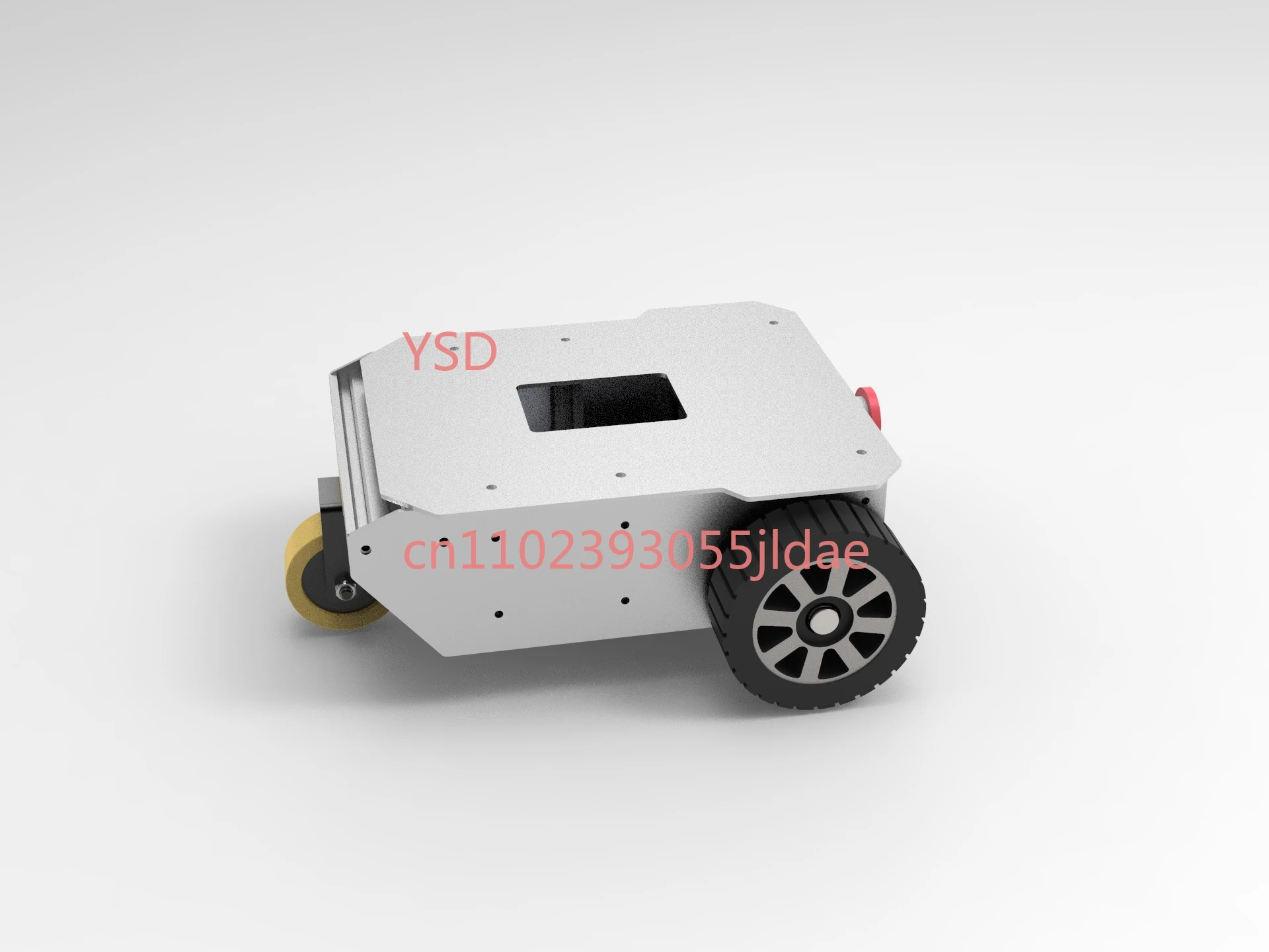 

Two-wheel differential chassis, two-wheel drive ROS trolley for robot, teaching robot.