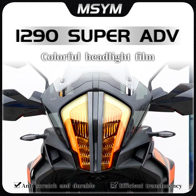 

For KTM 1290 Super Adv S R 2021 headlight film transparent protective film honeycomb laser sticker accessories