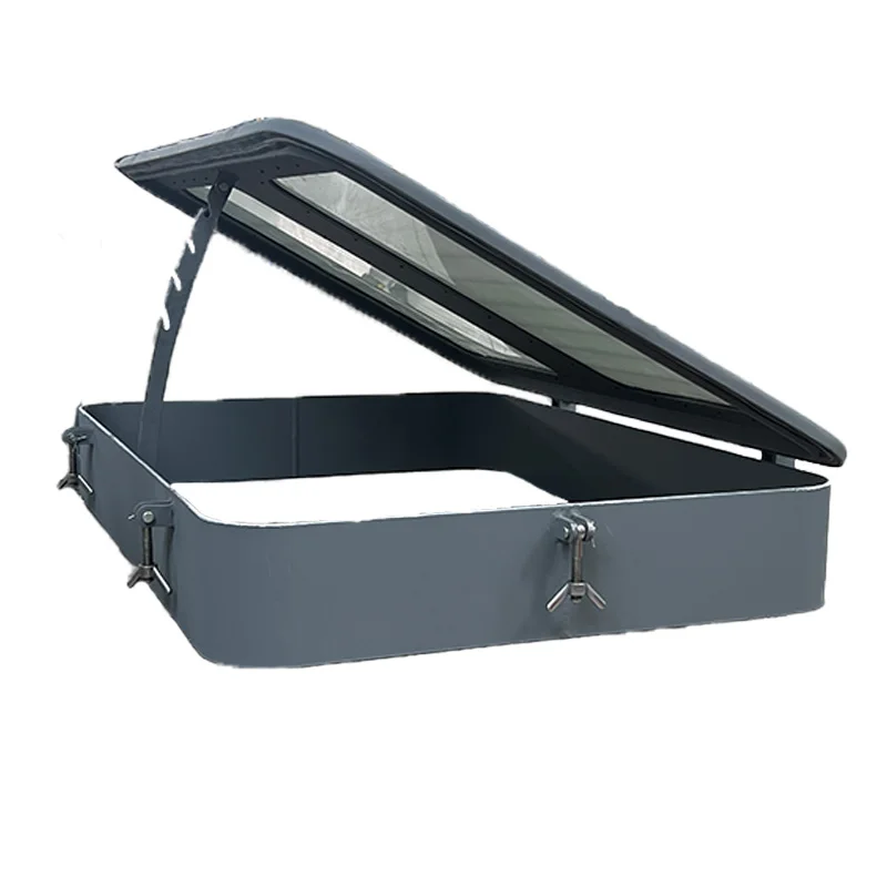

Durable Waterproof Steel Replacement Sunroof Accessories Rectangle Opening Marine Window for Boats & Yachts