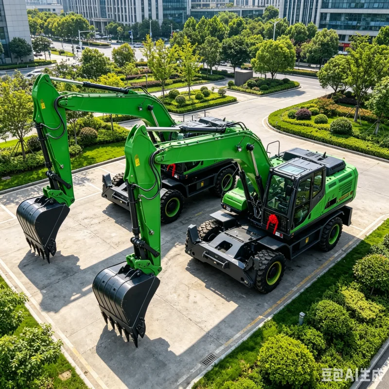 Top Class Heavy Wheel Excavator Reinforced Rock Bucket Attachment Mobile Digging Machine Built For Heavy Quarry Trenching
