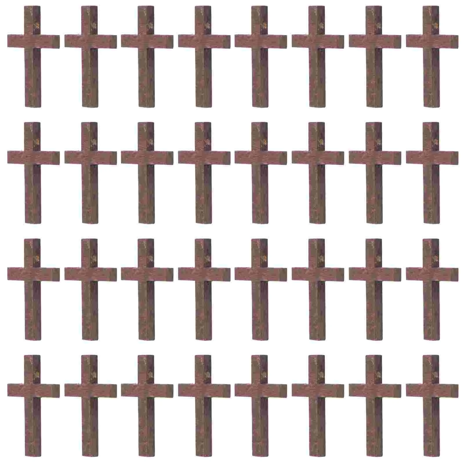 70 Pcs Rosary Pendant Jewelry Making Charms Fashion Pendants Punk Long Ethnic Wooden