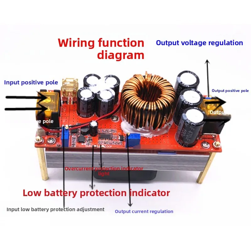 1500W upgraded to 1800W DC-DC boost constant voltage and constant current adjustable power module