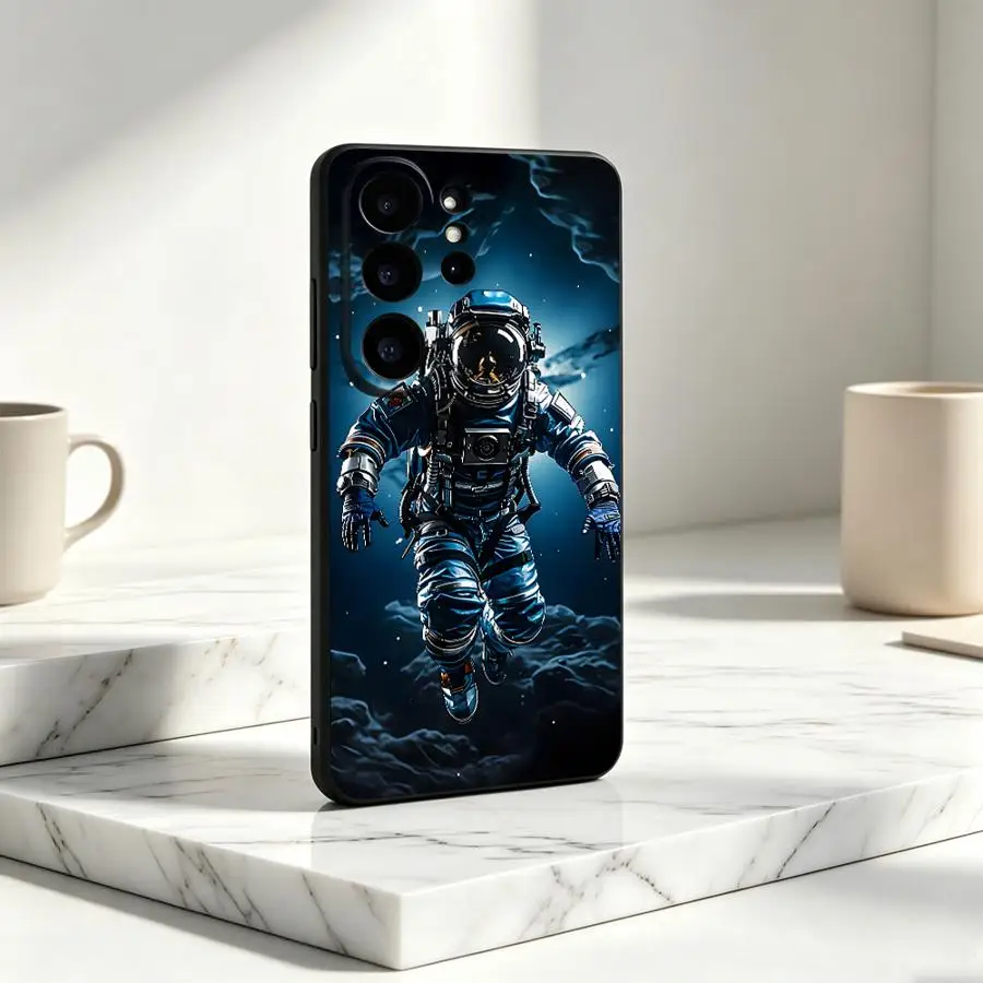 Space Cartoon Astronaut Case for Samsung Galaxy S26 S25 Edge S20 FE S23 S24 Ultra Note 20 10 Ultra S22 S21 Plus Phone Cover