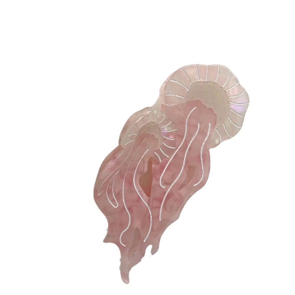 

Cute Animal Jellyfish Hair Claw Ocean Series Cartoon Hair Grab Clip Korean Style Acetic Acid Large Shark Clip Daily