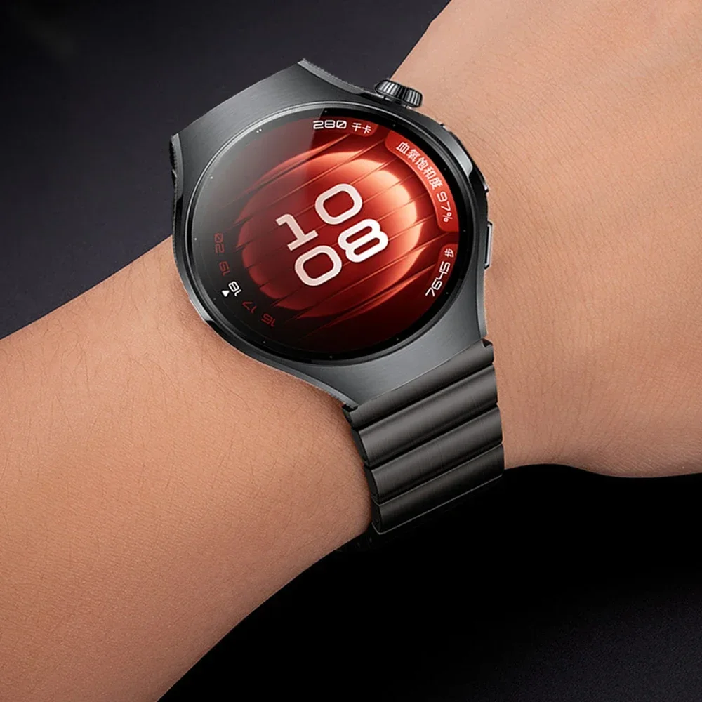 Pulseira de liga de titânio para huawei watch 5 46mm pulseira de liberação rápida huawei gt5 pro GT5-4-3 46mm acessórios de pulseira