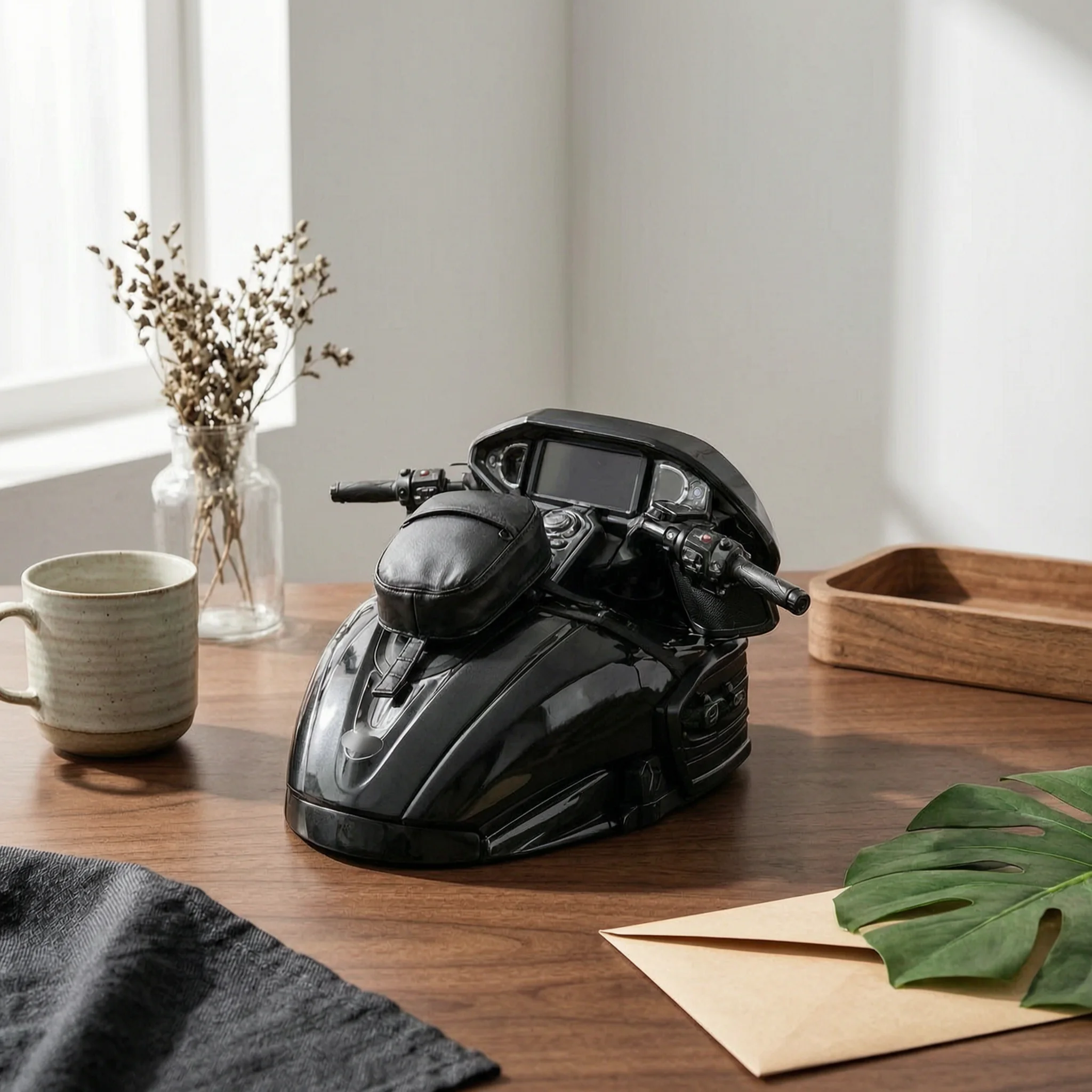 

Motorcycle Fuel Cell Bag Soft Flap Fuel Cell Bag Motorcycle Leather Pouch Mounting Straps Easy Attach