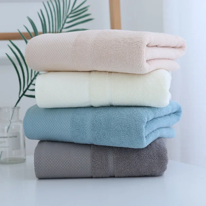 Cotton Bath Towel Increases Water Absorption Adult Bath Towel Solid Color Soft Affinity Spa Soft Shower Towels Bathroom 70x140cm