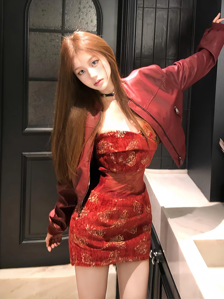 Floral Print Bustier Dr Women's Bodycon ort Skirt Slimming Spring Summer Dr French Sle Wrap Waist Hard Soft Polyester