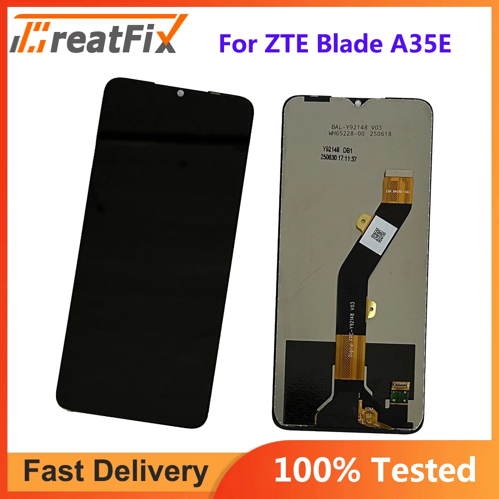 100% Original For ZTE Blade A35 A35E Display Screen +Touch Panel