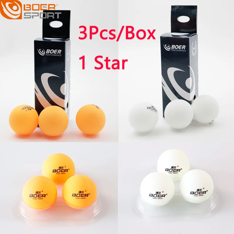 3Pcs/Box Table Tennis Balls 1Star Professional Ping Pong Ball for Amateur Training High Quality Ball Machine Dedicated Ball