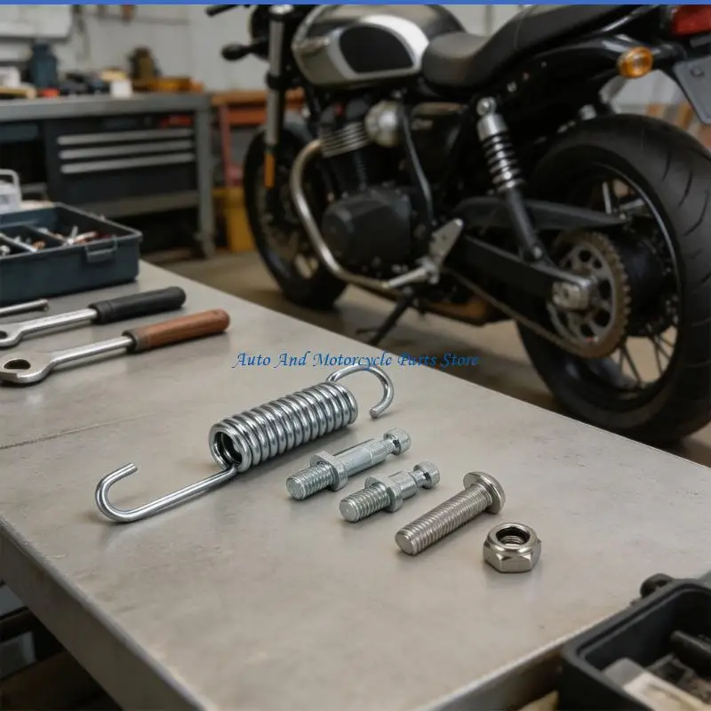 P9FD Motorcycle Kickstand Side Stand Springs for Sur Ron X S Models Reinforced Metal Construction Supports Bike Weight Securely