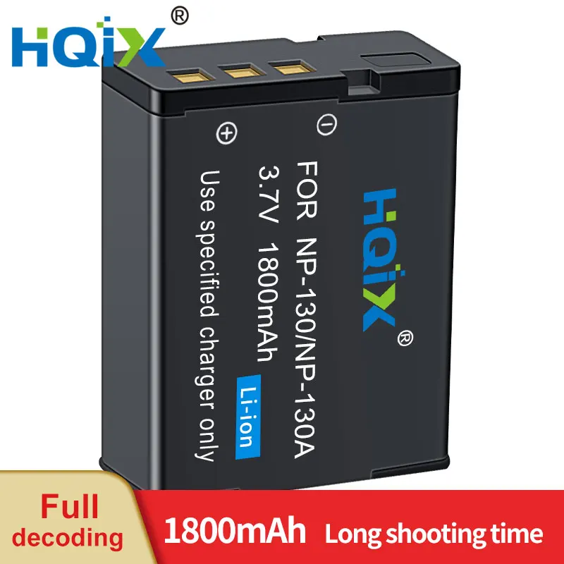 HQIX for CASIO EX-ZR100 ZR200 ZR300 ZR400 ZR410 ZR500 ZR700 ZR800 ZR1000 ZR1100 ZR1200 ZR1500 camera NP-130 Charger Battery