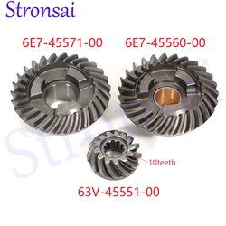 63V-45551 6E7-45560 6E7-45571 Gear Kit For Yamaha 15HP 9.9HP Outboard Motor 6E7-45560 6E7-45571 63V-45551 Boat Engine Parts