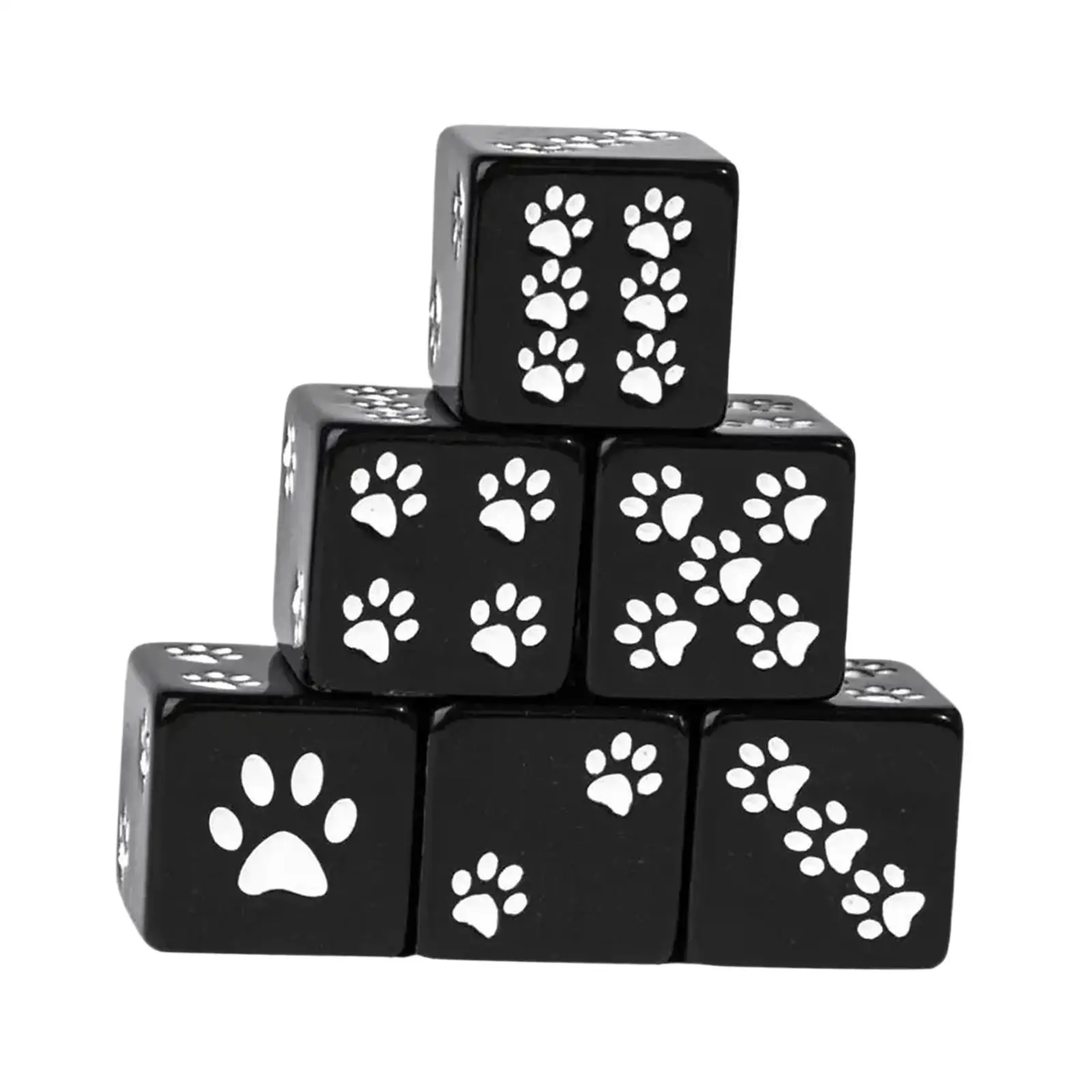 6 Pieces 16mm Dices Set Dice Games Set for Wedding Party Favors Entertainment