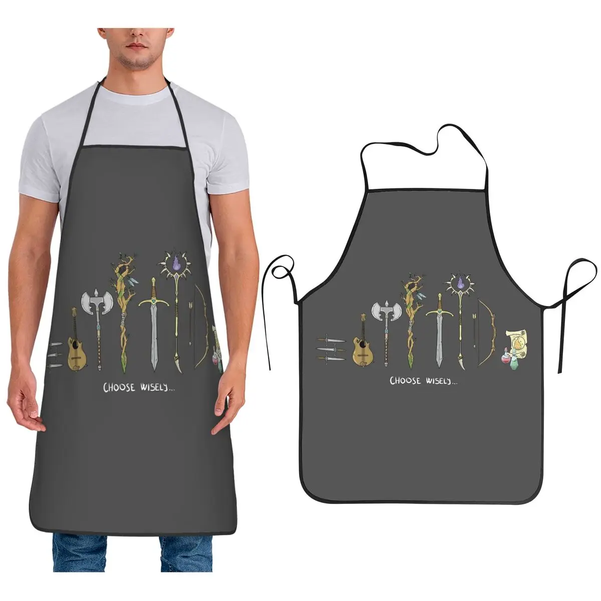 

Chose Wisely, DnD Classes Option Aprons Chef Cooking Cuisine Tablier Waterproof Bib Kitchen Cleaning Pinafore