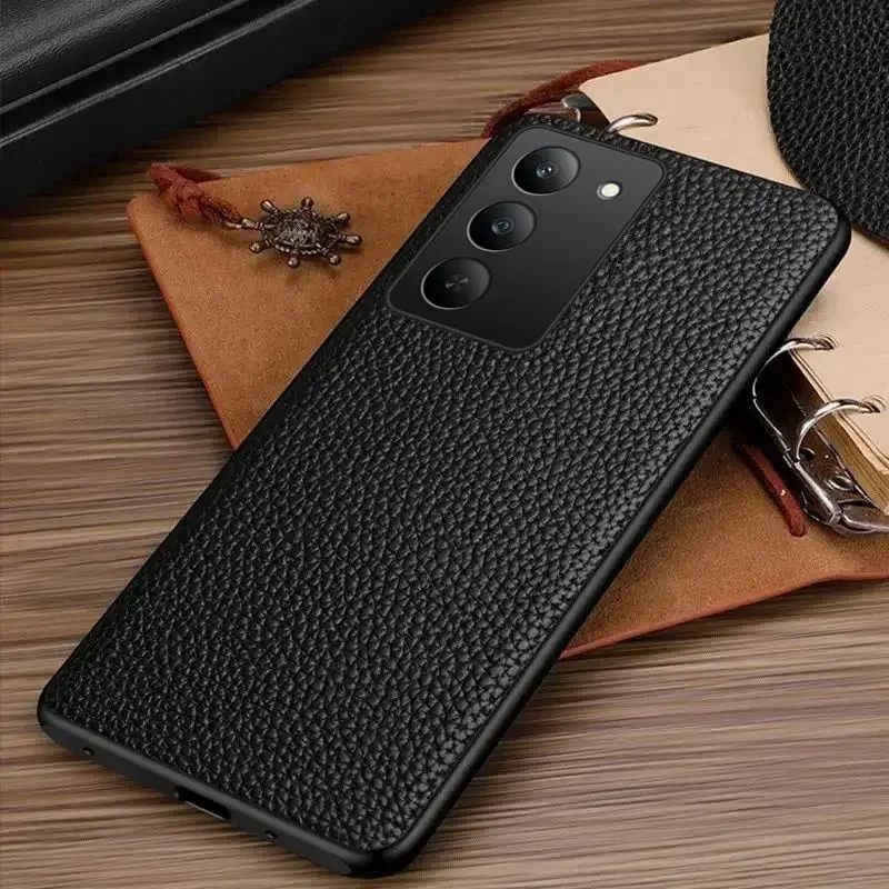 حافظة لهاتف Realme 14X 14T 14 Pro حافظة جلدية أصلية فاخرة لهاتف Realme C71 C73 غطاء هاتف خلفي Coque Capa