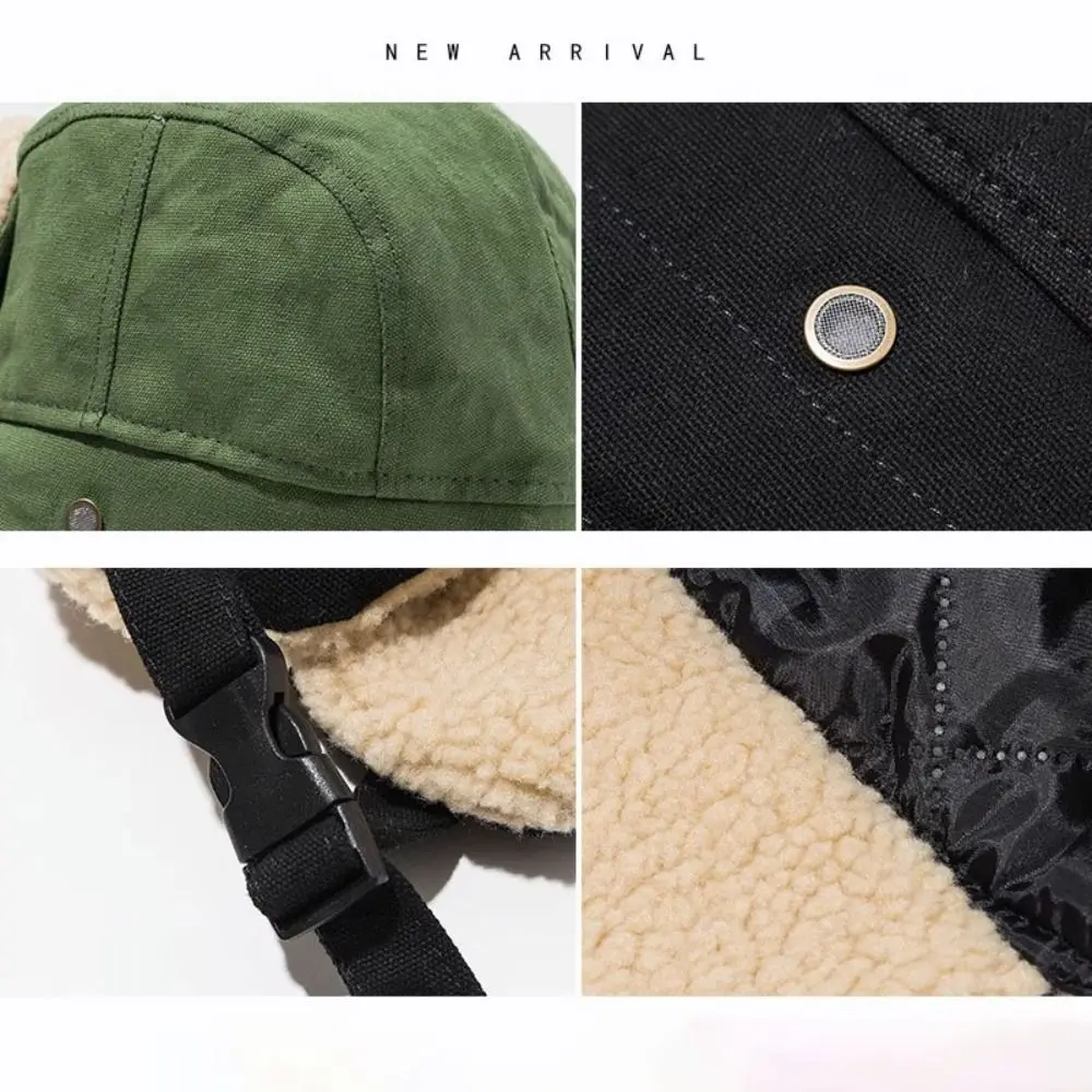 Windproof Winter Bomber Hats Ear Protection Thickened OutdoorsThick Balaclava Warm Accessories Winter Ski Caps for Men Women view 4