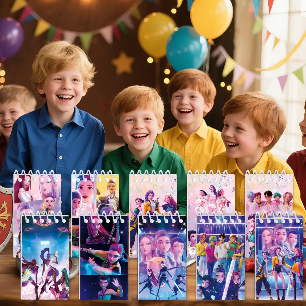 Cuaderno Kpop Demon Hunters Huntrix Rumi Mira Zoey, carpeta con patrón de Anime, suministros de papelería, regalos para la vuelt