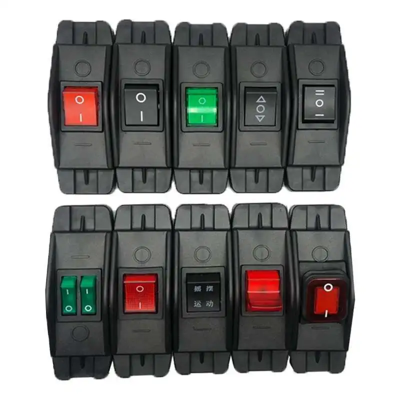 

IP65 Waterproof XX-308 16A 20A Heavy Duty Large Current Ine Cable Rocker Switch Max AC100~250V LED Indicator