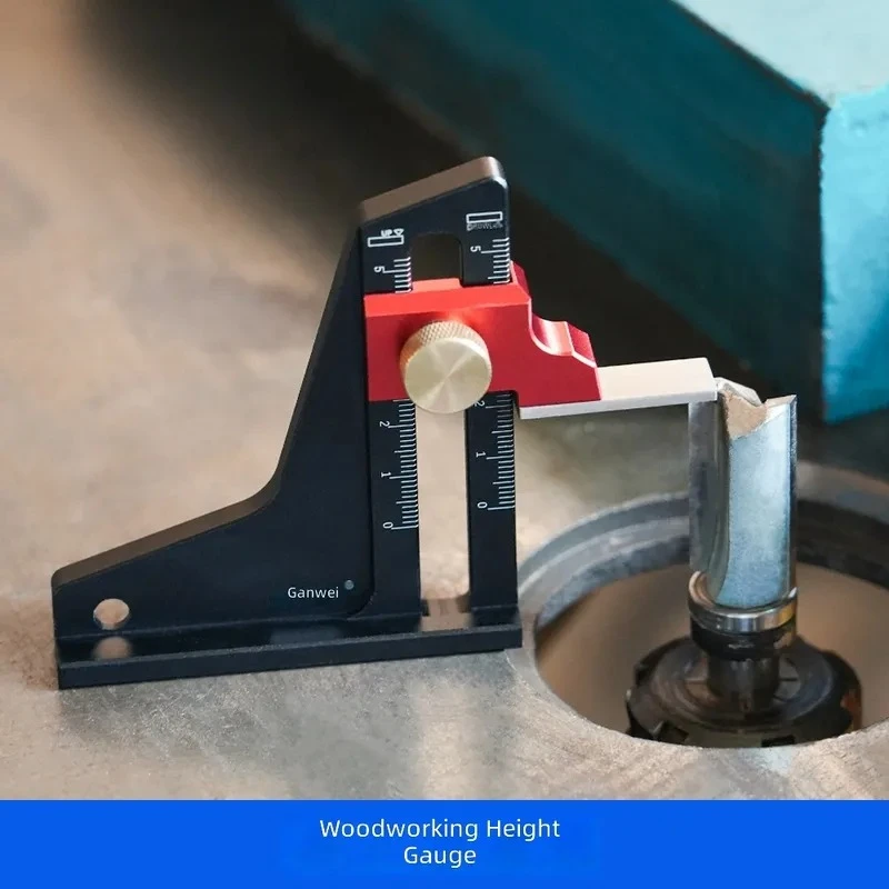 Height Gauge Depth Measurement Ruler Measuring Instrument Woodworking Tools Saw Table Adjustment Trimmer Precision Metal