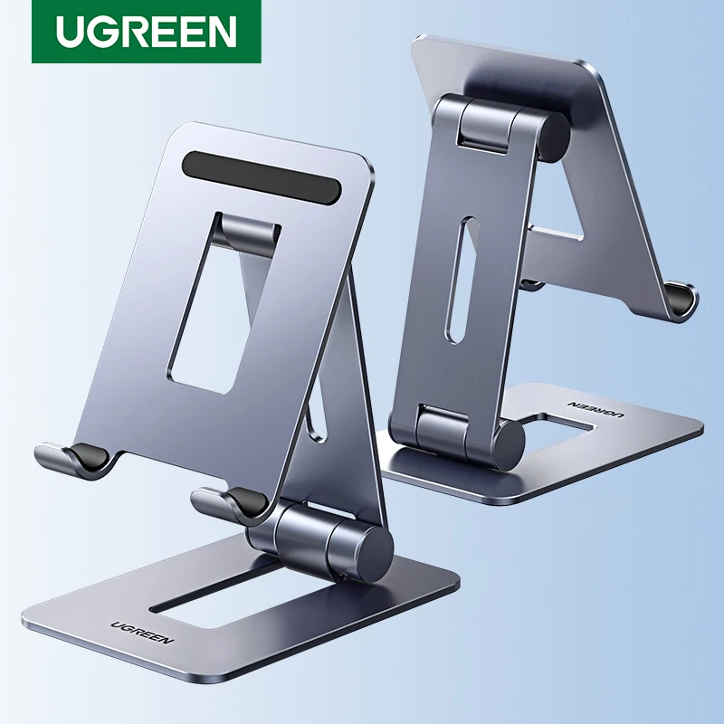 UGREEN Phone Holder Stand For iPhone 15 14 13 Pro Xiaomi Samsung Huawei Mobile Phone Stand Aluminum Protable Phone Tablet Holder