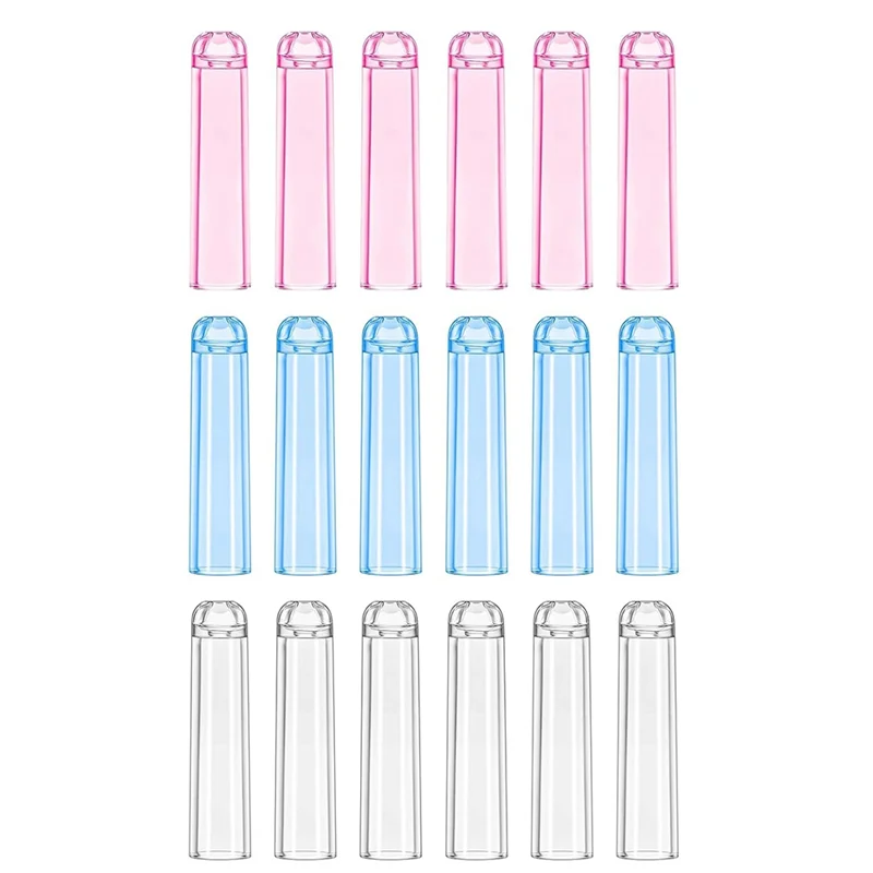 AED5-18 Pcs Pencil Tip Protector Cover, Plastic Pencil Caps,Colorful Pencil Toppers For Wooden Pencils Pencil Extender Holder