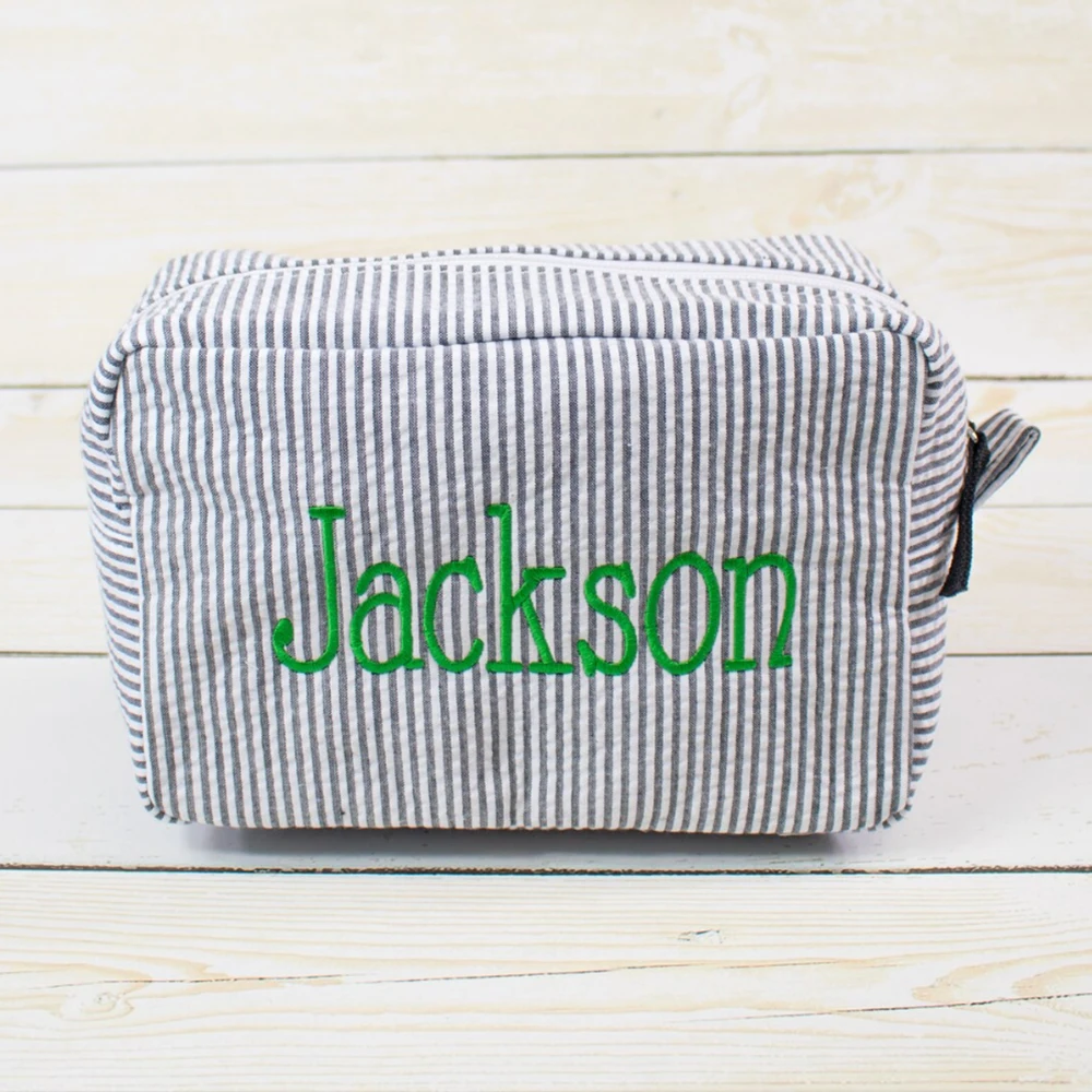 New Embroidered Name Cosmetic Bag Women\'s Makeup Case Personalized Bridesmaid Wedding Birthday Gifts Travel Toiletry Bag