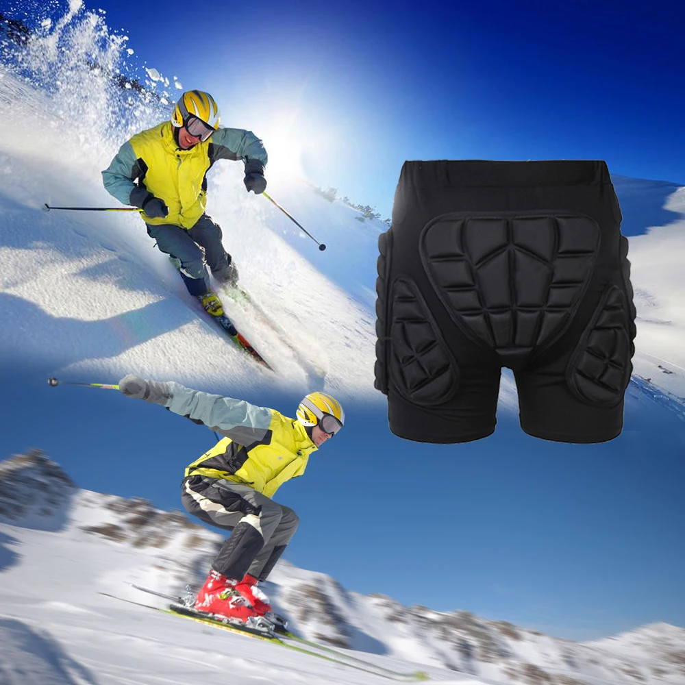 Ochrona bioder Wyściełane spodenki Pancerz Spodenki ochronne biodra Pad Snowboarding Łyżwiarstwo Narciarstwo Jazda konna Spodenki ochronne biodra