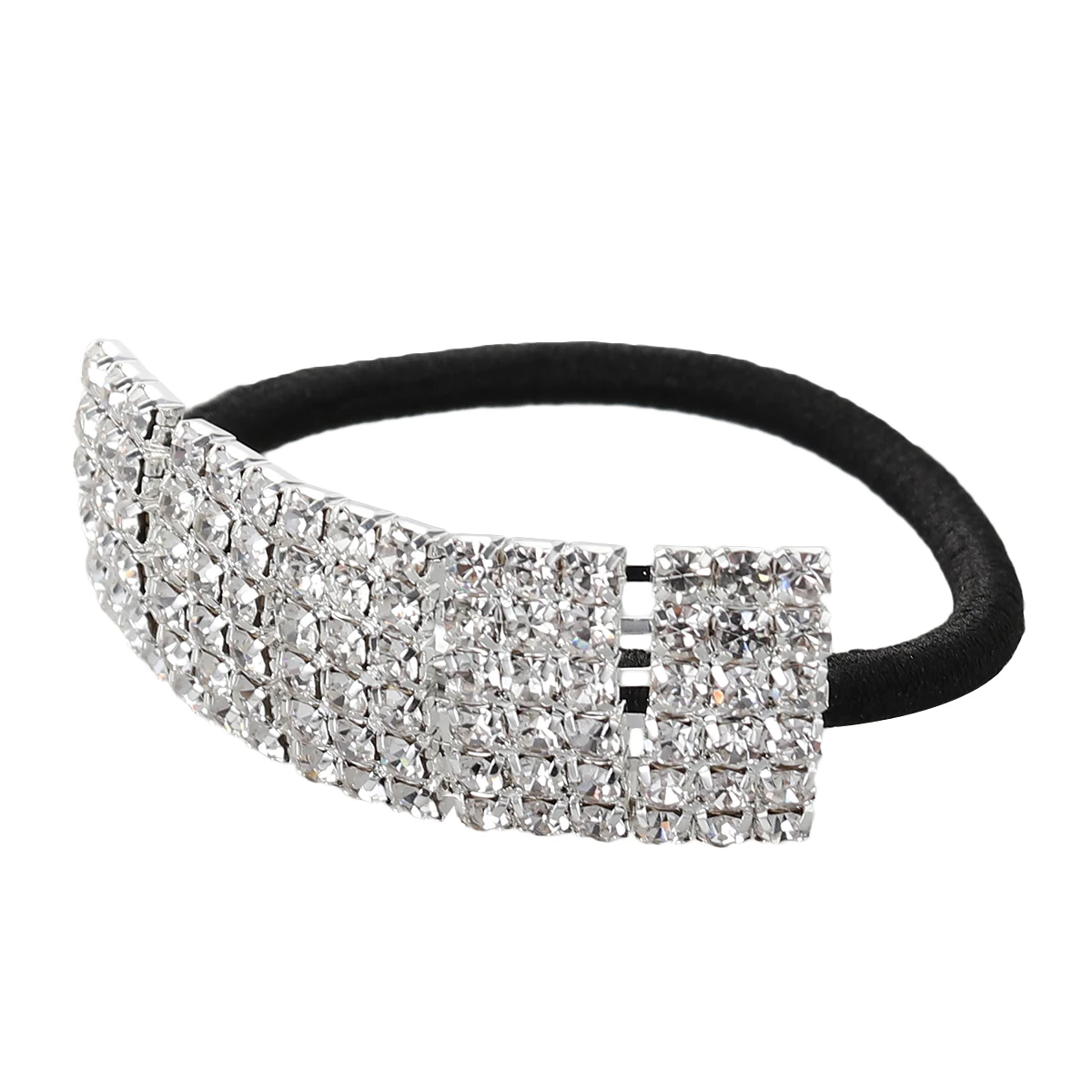 

4 pcs Rhinestone Hair Ties Elastic No Crease Ponytail Holders Girlish Colors Women Accessories Bracelets Hair Care Styling