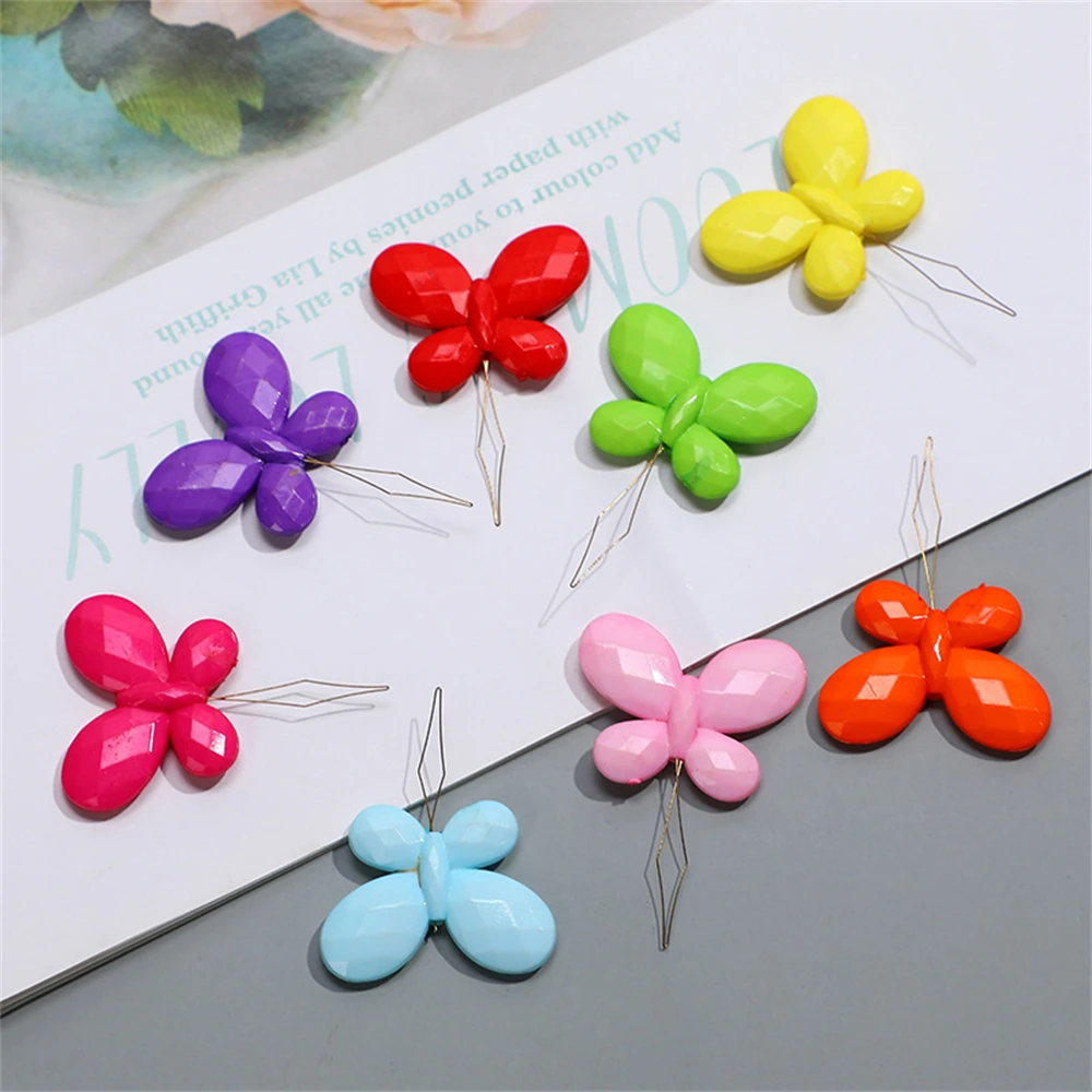 10-50pcs Random Color Needle Threader Elderly Easy Sewing Device Thread Guide Tool Hand Machine Needlework Flower Butterfly Head view 6