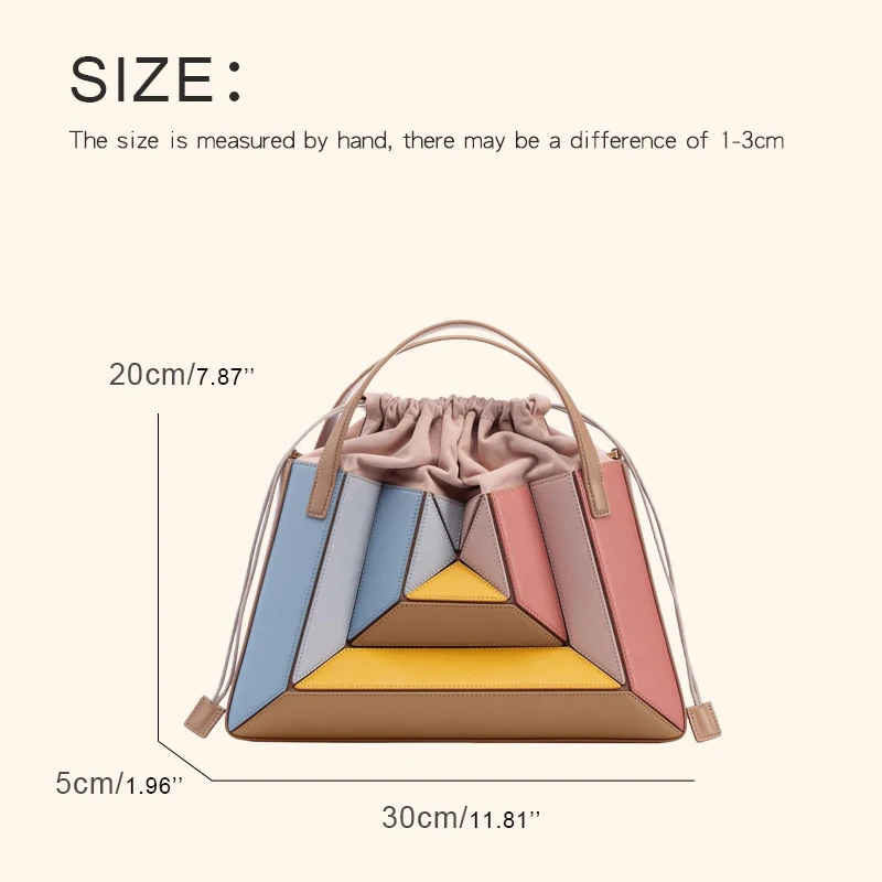 Casual  Bags For Women Handbags And Purses Luxury Designer 2023 New In PU Splicing Contrasting Top Handle Shoulder Messenger Bag