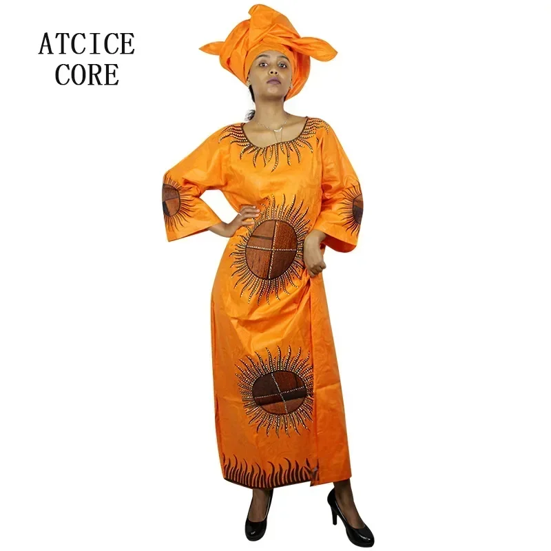 

African Dresses For Women Dashiki African Bazin Riche Embroidery Design Clothing Fashion Dress