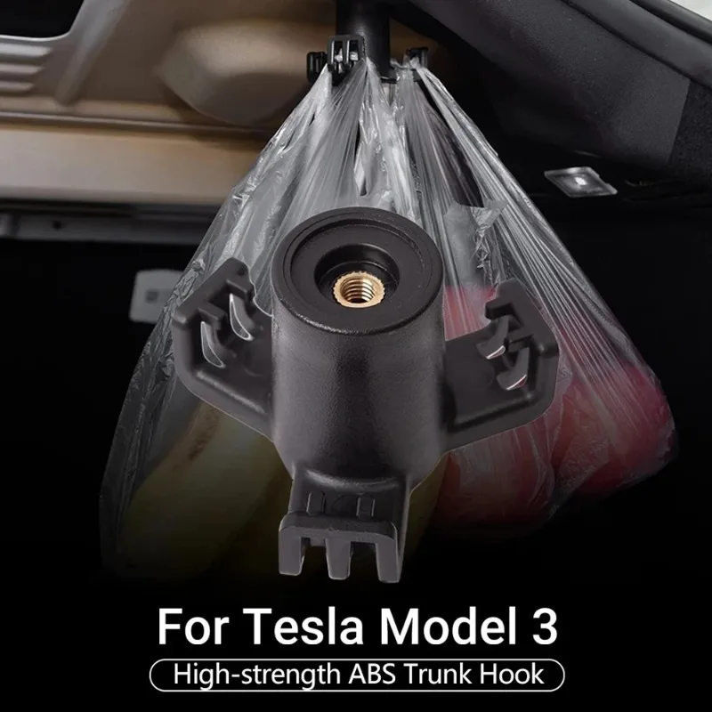 

Car Pendant Trunk Grocery Bag Hook For Tesla Model Y Model 3 Cargo Car Trunk Hook Hanger Interior Accessories 2023