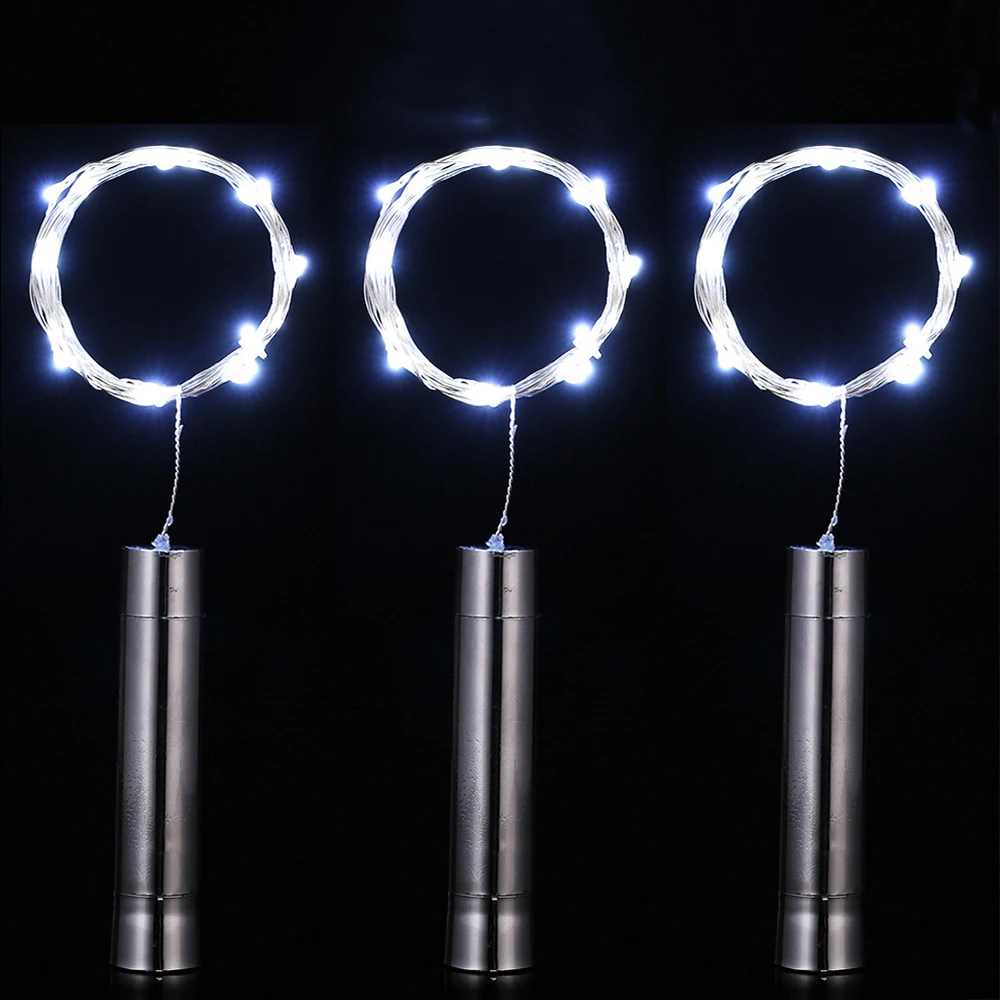 

3 шт. фонари для бутылок вина с пробкой, 20 светодиодных гирлянд для винных пробок со звездной струной, гирлянды для бутылок с батарейным питанием для DIY